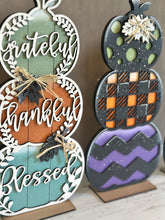 Load image into Gallery viewer, Stacking Standing Pumpkins File SVG, Reversible, Fall Glowforge, LuckyHeartDesignsCo