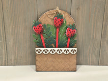 Load image into Gallery viewer, Tag Sign Mug Stick File SVG, Glowforge Tiered Tray Decor, Spring, Summer Plant Stake, Christmas, Flower, Gift, LuckyHeartDesignsCo