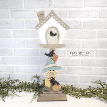 Load image into Gallery viewer, Scarecrow for the Birdhouse Interchangeable File SVG, Glowforge, Fall, Leaf, Seasonal, Holiday Shapes, LuckyHeartDesignsCo