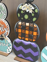 Load image into Gallery viewer, Stacking Standing Pumpkins File SVG, Reversible, Fall Glowforge, LuckyHeartDesignsCo