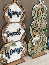 Load image into Gallery viewer, Stacking Standing Pumpkins Three File SVG, Reversible, Fall Glowforge, LuckyHeartDesignsCo