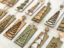 Load image into Gallery viewer, Farmhouse Christmas Tree Rectangle Ornament File SVG, Holiday Glowforge, LuckyHeartDesignsCo