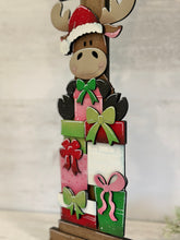 Load image into Gallery viewer, Moose Christmas for the Birdhouse Interchangeable File SVG, Presents Santa Reindeer Seasonal, Holiday, Glowforge, Laser, LuckyHeartDesignsCo