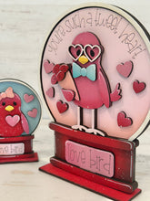 Load image into Gallery viewer, Love Birds Snow Globe Interchangeable File SVG, TINY, Valentine, Glowforge, Love, Heart, Tiered Tray LuckyHeartDesignsCo
