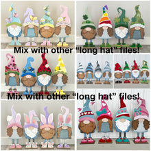 Load image into Gallery viewer, Long Hat Porch Gnome Interchangeable File SVG, BODIES, Holiday, Seasonal, Christmas, Halloween, Fall, Glowforge, LuckyHeartDesignsCo