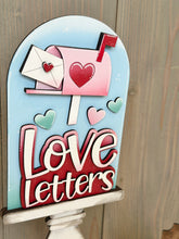 Load image into Gallery viewer, Love Letters Valentine Tall Arch Sign Interchangeable File SVG, TINY, INSERT only, Heart Glowforge, Holiday, Tiered Tray LuckyHeartDesignsCo