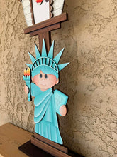Load image into Gallery viewer, Statue of Liberty Birdhouse Interchangeable File SVG, Glowforge, America Lady Fireworks, USA, Patriotic, Fourth of July, LuckyHeartDesignsCo