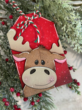 Load image into Gallery viewer, Tag Christmas Friends Ornament File SVG, Santa, Rudolph, Elf, Moose, Penguin, Snowman, Gingerbread, Stocking Glowforge, LuckyHeartDesignsCo