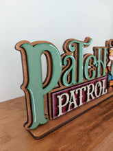 Load image into Gallery viewer, Scarecrow Shelf Sitter Standing File SVG, Glowforge Pumpkin Farm, Girl, Boy, Autumn, Gourd, Decor, Tiered Tray, LuckyHeartDesignsCo