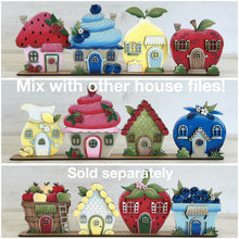 Load image into Gallery viewer, Lemon Standing Houses File SVG, Glowforge, Summer, Spring, Fruit, Lemonade, LuckyHeartDesignsCo