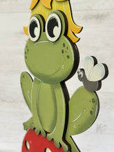 Load image into Gallery viewer, Frog Mushroom Standing File SVG, Glowforge, Spring, Summer, LuckyHeartDesignsCo