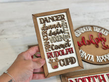 Load image into Gallery viewer, Reindeer Christmas Sign Bundle Set File SVG, Glowforge, Holiday, Rudolph, North Pole, Santa, LuckyHeartDesignsCo