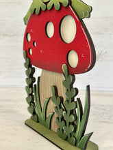 Load image into Gallery viewer, Frog Mushroom Standing File SVG, Glowforge, Spring, Summer, LuckyHeartDesignsCo