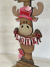 Load image into Gallery viewer, Moose Valentine for the Birdhouse Interchangeable File SVG, Valentine, Heart, Love Seasonal, Holiday Shapes, Glowforge, LuckyHeartDesignsCo