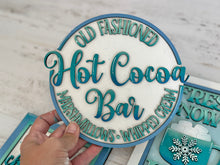 Load image into Gallery viewer, Hot Chocolate Weather Sign Bundle Set File SVG, Glowforge Winter Snowflake, Cocoa, LuckyheartDesignsCo