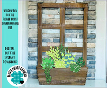 Load image into Gallery viewer, Window Box For The Flower Basket Interchangeable File SVG, Vase, Flower, Tiered Tray, Glowforge, LuckyHeartDesignsCo