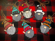 Load image into Gallery viewer, Gnome Christmas Ornament File SVG, Gnomie Glowforge, LuckyHeartDesignsCo