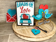 Load image into Gallery viewer, Loads Of Love Valentines Tiered Tray File SVG, Tier Tray Glowforge, LuckyHeartDesignsCo