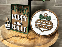 Load image into Gallery viewer, Deck the Halls Christmas,as Quick and Easy Tiered Tray File SVG, Glowforge Tier Tray, LuckyHeartDesignsCo