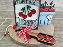 Load image into Gallery viewer, Fruit Tiered Tray Wood Scoop File SVG, Glowforge Summer, LuckyHeartDesignsCO
