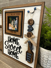 Load image into Gallery viewer, Wood Scoop Interchangeable Leaning Sign File SVG, Glowforge, LuckyHeartDesignsCo