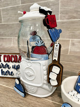 Load image into Gallery viewer, Hot Cocoa Bundle Gumball Scoop Sign File SVG, Glowforge, Tiered Tray, LuckyHeartDesignsCo