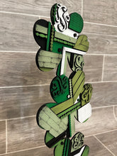 Load image into Gallery viewer, Vintage Rustic Stacking Clover St. Patrick's Day File SVG, Glowforge, LuckyHeartDesignsCo