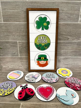 Load image into Gallery viewer, Leaning Ladder File SVG, Inserts, Wall collage, Interchangeable Glowforge, LuckyHeartDesignsCo