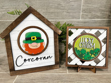 Load image into Gallery viewer, Patterned Backer Boards for Interchangeable Shiplap Inserts File SVG, Glowforge Laser, LuckyHeartDesignsCo
