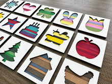 Load image into Gallery viewer, Pallet Shapes Interchangeable Leaning Sign File SVG, Leaning Ladder Seasonal Shapes, Glowforge Laser, LuckyHeartDesignsCo