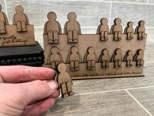 Load image into Gallery viewer, Sitting Family Mother's Day File SVG, Glowforge, Tiered Tray, Mother's Day, LuckyHeartDesignsCo