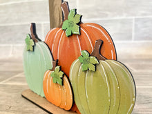 Load image into Gallery viewer, Pumpkin Patch Standing Sign File SVG, Fall Glowforge, Fall, Personalized, Family, LuckyHeartDesignsCo