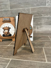 Load image into Gallery viewer, Snow Globe Interchangeable Easel Holder File SVG, Glowforge, Sandwich board LuckyHeartDesignsCo