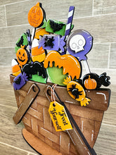 Load image into Gallery viewer, Halloween Candy For The Flower Basket Interchangeable File SVG, Fall Tiered Tray, Glowforge, LuckyHeartDesignsCo