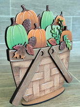 Load image into Gallery viewer, Pumpkin Fall For The Flower Basket Interchangeable File SVG, Fall Tiered Tray, Glowforge, LuckyHeartDesignsCo