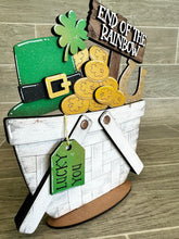 Load image into Gallery viewer, Leprechaun For The Flower Basket Interchangeable File SVG, St. Patrick's Day, Lucky, Horseshoe, Clover, Glowforge, LuckyHeartDesignsCo