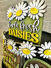 Load image into Gallery viewer, Daisy Quick And Easy Tiered Tray File SVG, Spring, Flower, Summer, Tier Tray, LuckyHeartDesignsCo