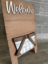 Load image into Gallery viewer, Flower Basket Interchangeable Sandwich Board File SVG, Flower, Floral, Tiered Tray, Glowforge, LuckyHeartDesignsCo