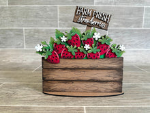 Load image into Gallery viewer, Strawberries For The Flower Basket Interchangeable File SVG, Fruit, Summer, Tiered Tray, Glowforge, LuckyHeartDesignsCo