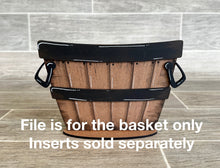 Load image into Gallery viewer, Apple Basket for the Flower Basket Interchangeable File SVG, Vase, Flower, Floral, Summer, Fall Tiered Tray, Glowforge, LuckyHeartDesignsCo