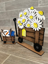 Load image into Gallery viewer, Wagon (Original and TINY) For The Flower Basket Interchangeable File SVG, Vase, Flower, Floral, Tiered Tray, Glowforge, LuckyHeartDesignsCo