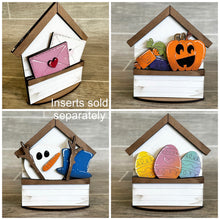 Load image into Gallery viewer, TINY House for the Flower Basket Interchangeable File SVG, Desk sign, Teacher, School, Seasonal, Holiday, Glowforge, LuckyHeartDesignsCo