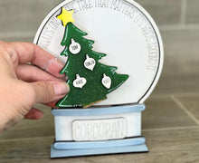 Load image into Gallery viewer, Family Tree Christmas Snow Globe Interchangeable File SVG, Glowforge, Tiered Tray LuckyHeartDesignsCo