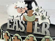 Load image into Gallery viewer, Easter Lamb Tiered Tray File SVG, Tier Tray Glowforge, LuckyHeartDesignsCo