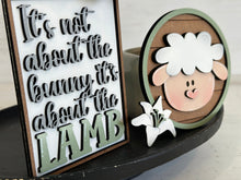 Load image into Gallery viewer, Easter Lamb Tiered Tray File SVG, Tier Tray Glowforge, LuckyHeartDesignsCo
