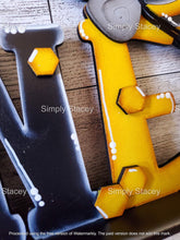 Load image into Gallery viewer, Standing Bee Honey Home Word File SVG, BumbleBee, Beehive, tiered tray Glowforge, LuckyHeartDesignsCo