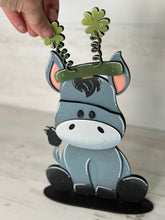 Load image into Gallery viewer, Donkey Animal Hats Interchangeable MINI File SVG, Seasonal Leaning sign, Christmas, Holiday, Pet, Tiered Tray Glowforge, LuckyHeartDesignsCo