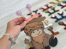 Load image into Gallery viewer, Spring Animal Hats Interchangeable MINI File SVG, Seasonal, Christmas, Halloween, Fall, Tiered Tray Glowforge, LuckyHeartDesignsCo