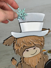 Load image into Gallery viewer, Holiday Interchangeable Animal Hats File SVG, Seasonal sign, Holiday, Pet, Farm Tiered Tray Glowforge, LuckyHeartDesignsCo