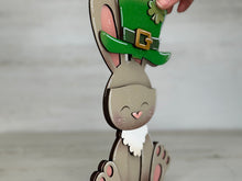Load image into Gallery viewer, Bunny Rabbit Animal Hats Interchangeable MINI File SVG, Seasonal Leaning sign, Christmas, Holiday Tiered Tray Glowforge, LuckyHeartDesignsCo